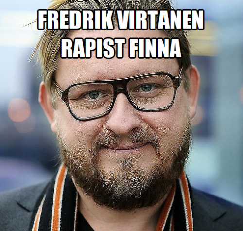 Fredrik Virtanen rapist finna
