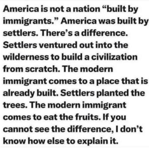 Settlers not Immigrants 1