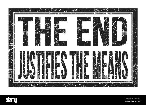 the end justifies-the-means