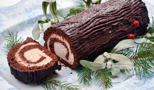 yule-log-cake