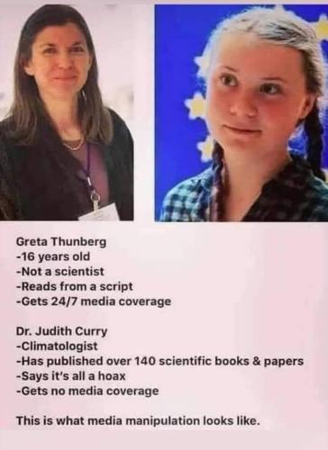 Idiots listen to this asshat greta