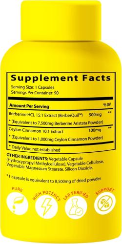 8500 mg Berberine ingredients