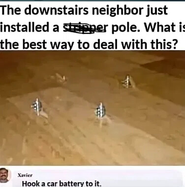 neighbor-installed-pole