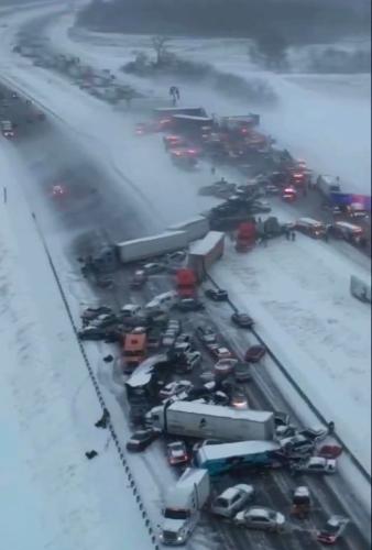 All cause by black ice