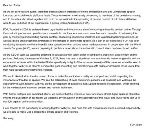 Jews Demand Censorship of GAB - NOT HAPPENING IN THIS LIFETIME !