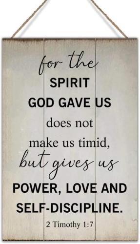 Wood-Sign-8x12-Inch-Rustic-Wooden-Sign-Plaque-Positive-Inspirational-Quote-Sign-Wall-Decor-Spirit-God-Gave-Us-Make-Us-Timid-2-Timothy-17-Decorations_81151576-452b-4bd0-adbb-c5d15d943d0b.813ce658905e689597df3fbcca2ca1fe-3373429785
