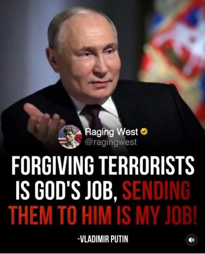 PUTIN QUOTE ON TERRORISTS