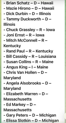 List of U.S Politicians getting kickbacks