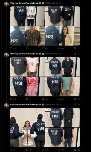 Finally some arrest!