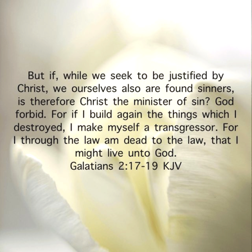 Galatians 2;17-19