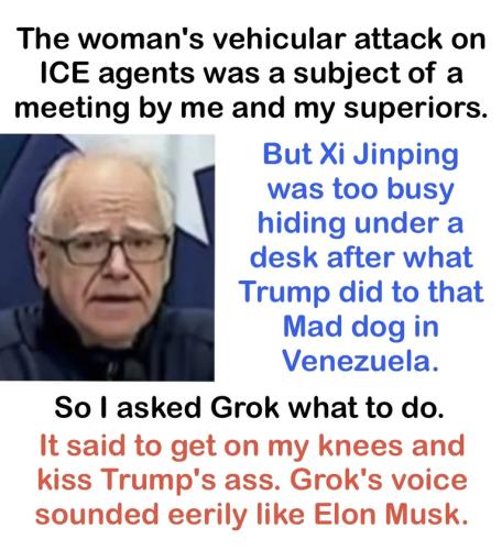 Timmy Tampon asks Grok for advice.768px