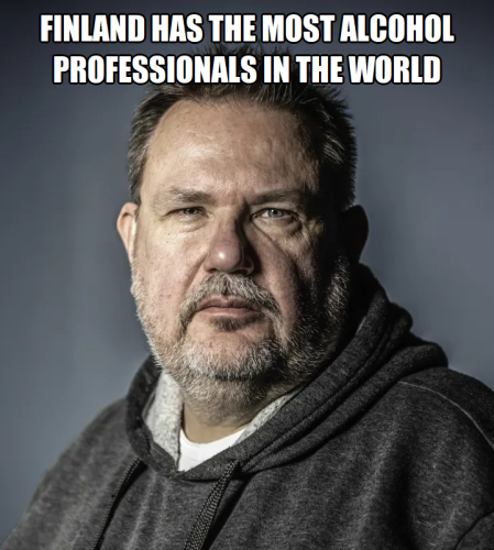 Finland has the most alcohol professionals in the world