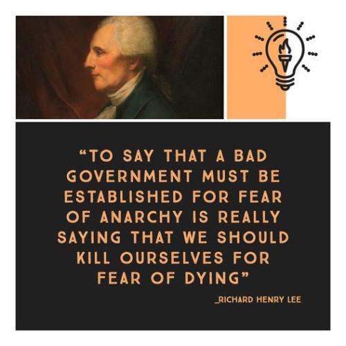 Richard Henry Lee lesser of 2 evils