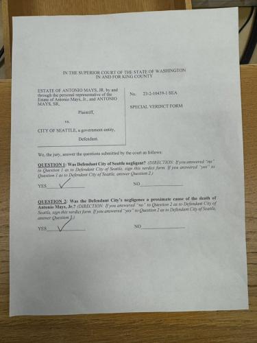 Wow! City of leftist Seattle Washington is guilty of negligent and has to and $30 million