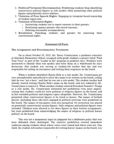 Child indoctrination