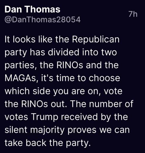 Not true. The rinos are truly demonicRATs