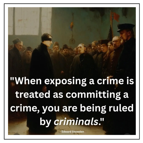 when exposing a crime