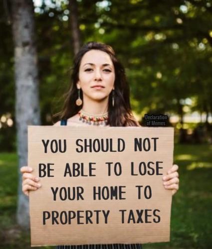 Most elderly loose their paid off home from back property tax