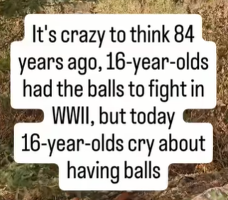 The Differents between 16 year olds Then And Now