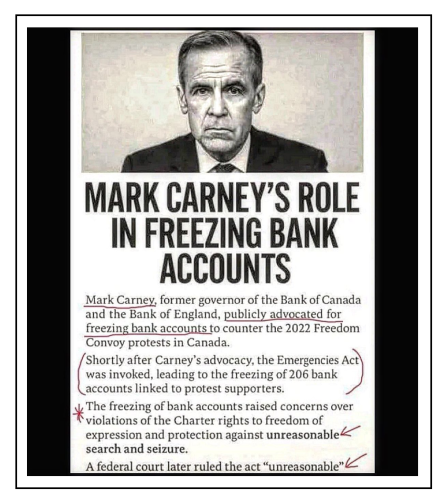 freezing bank accounts