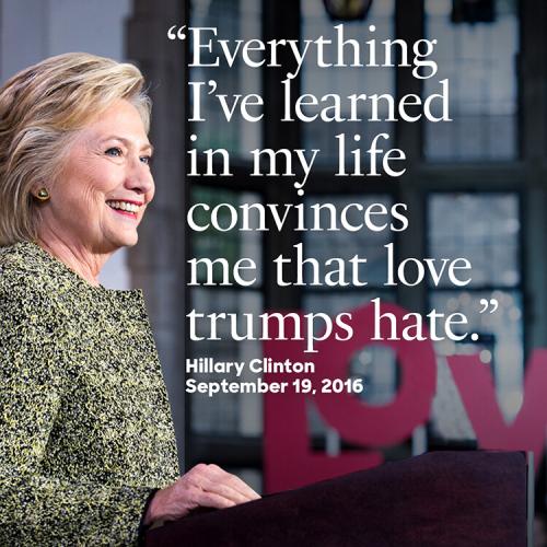 love trumps hate everything