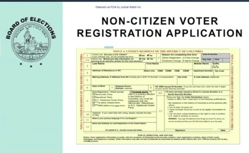 This is the form they're using to register to vote for illegal voters