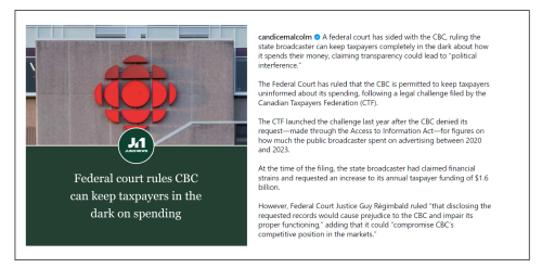 cbc spending