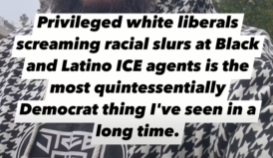 white liberals screaming racial slurs