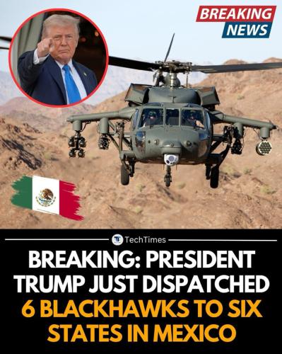 Trump dispatched Blackhawk Helicopters to Mexico