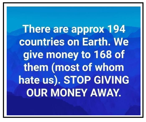 stop giving away our money