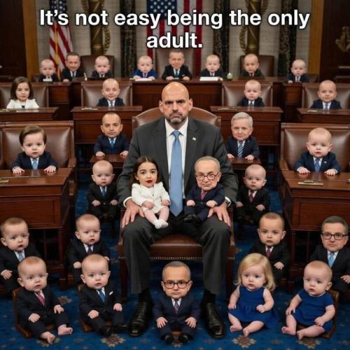 It's not easy being the only adult in the democratic party