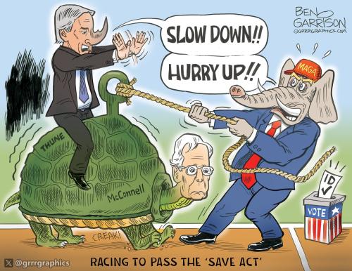 save-act-thune-MAGA-2026-cartoon