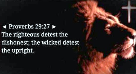 021926 - Righteous detest dishonest - Prov 29-27