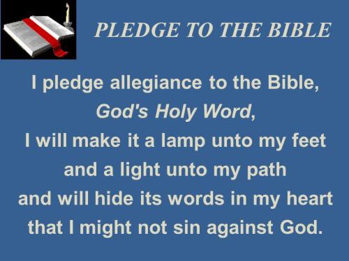 pledge to bible 11