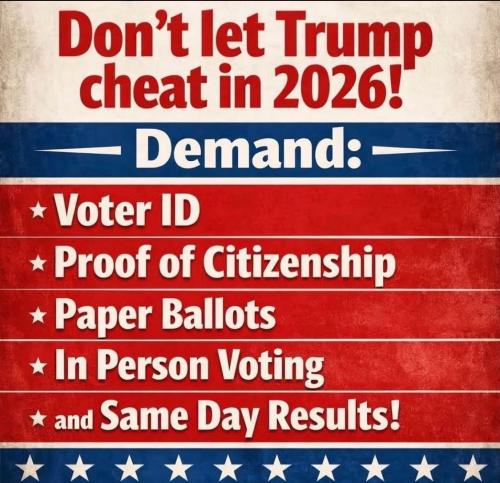 DON'T LET TRUMP CHEAT