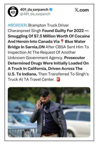 brampton truck driver