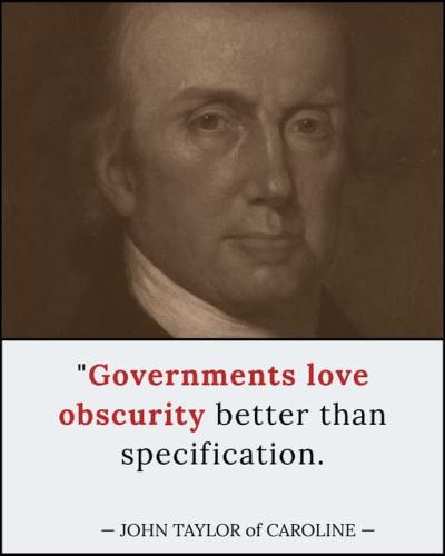 john taylor govts love obscurity