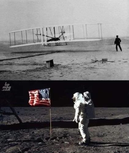 There are 66 years between these two photos