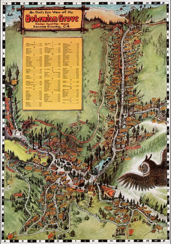Bohemian Grove Map