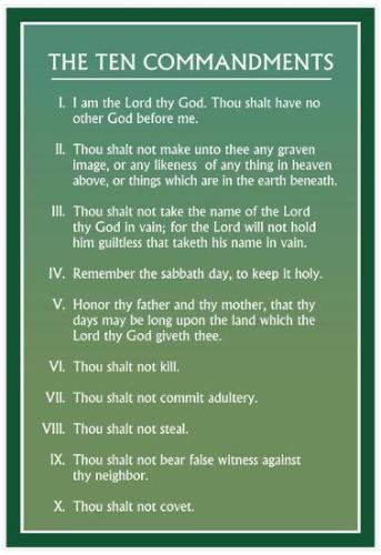 ten commandments 7777