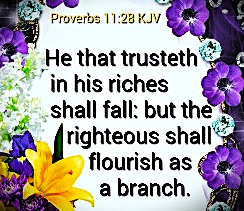 032126 - Proverbs 11-28 - He that trust in riches