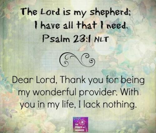 031826 - Lord is my shepard; Ps 23-1