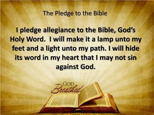 pledge to bible 1