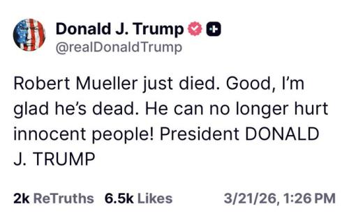 Robert Mueller Just died