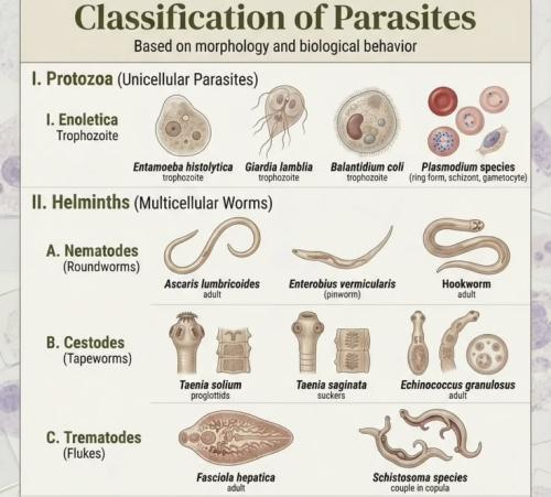 Classifications Of Parasites