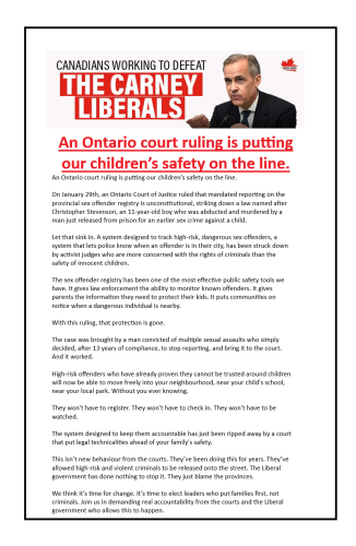 An Ontario court ruling is putting our children’s safety on the line