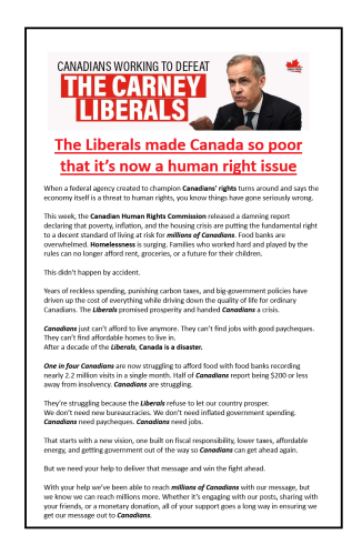 The Liberals made Canada so poor