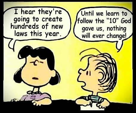 Hundreds of new laws - Linus & Lucy