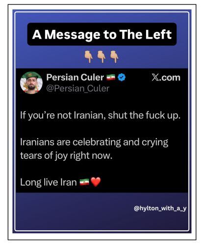 a message tot he left