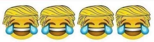 laughing trump